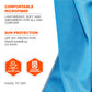 Ergodyne Chill Its 6602Mf Cooling Towel, Soft Microfiber Material, Upf 50+,Blue,41'' X 9.84''