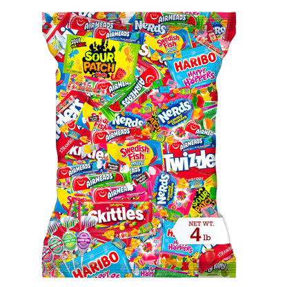 Bulk Candy Variety Pack - 4 lb Bulk Easter Candy Assortment - Easter Basket Stuffers, Pinata Stuffer Candies Variety Pack, Offic