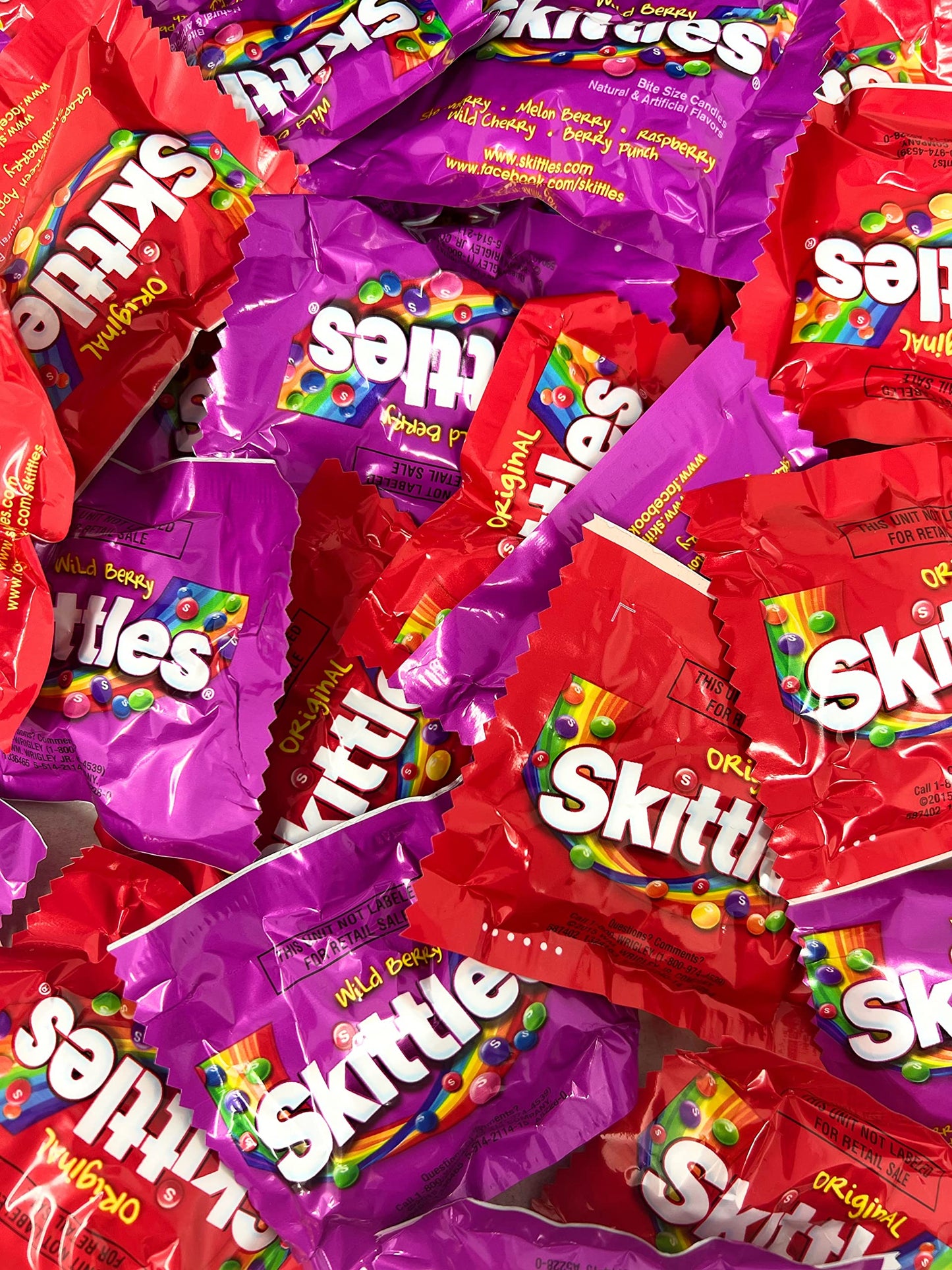 Halloween ASSORTIT X Skittles Collab Wild Berry & Original Flavor Variety Candy Coated Fruit Chew Individually Wrapped Bulk Part