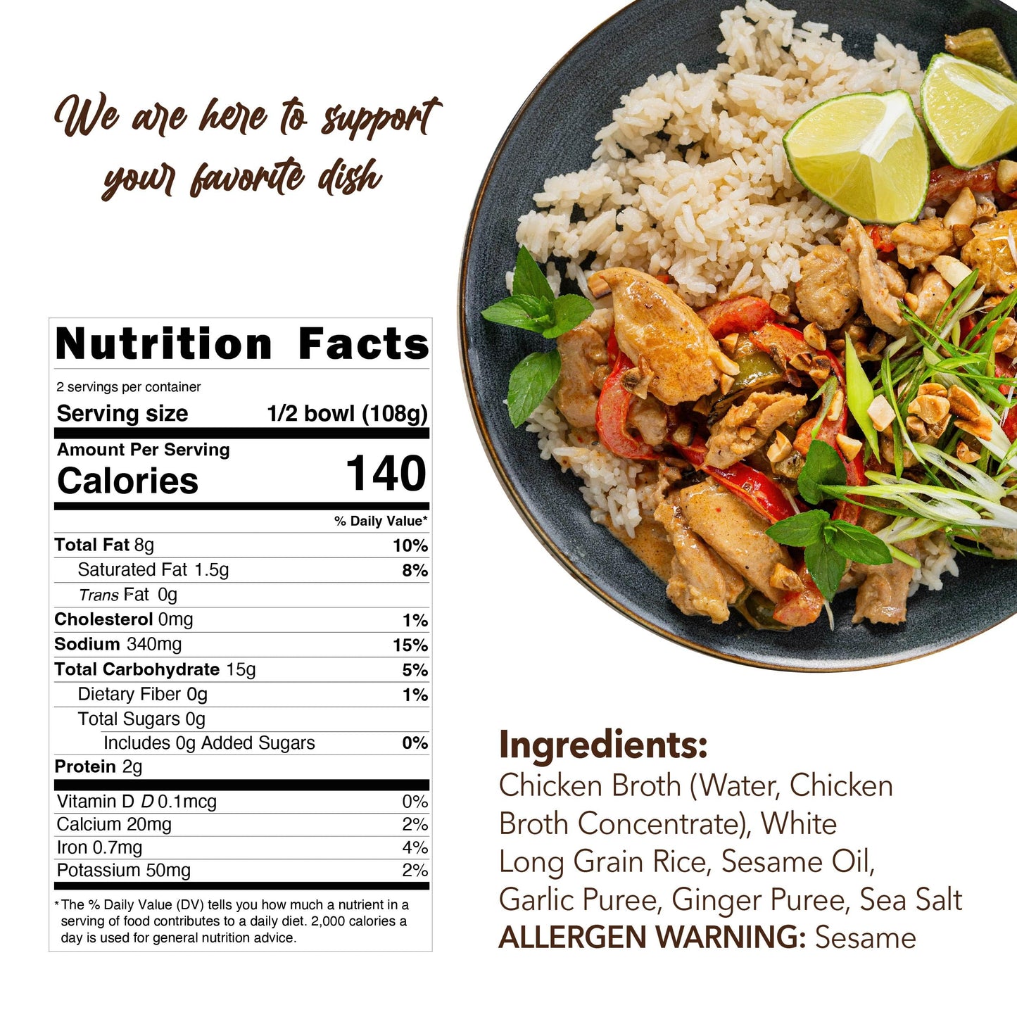 Golden Nest Hainan Style Chicken Flavored Rice | White Rice Infused With Chicken Broth, Garlic, And Ginger | All Natural Asian H
