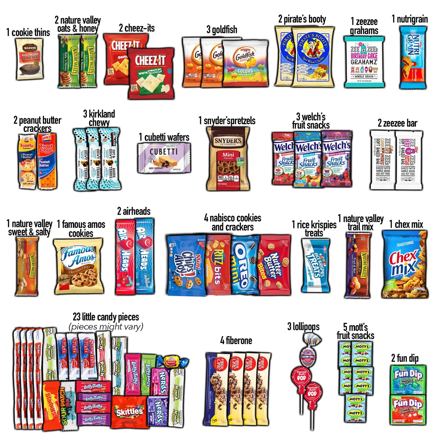 CRAVEBOX Snacks Box Variety Pack Care Package (55 Count) Halloween Treats Gift Basket Boxes Pack Adults Kids Grandkids Guys Girl