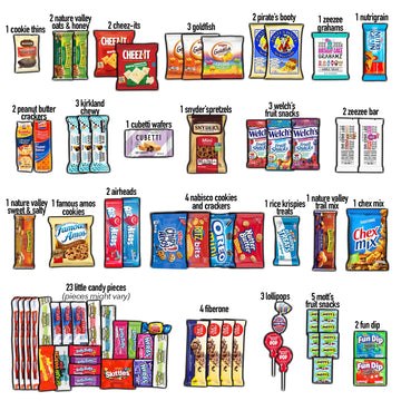 CRAVEBOX Snacks Box Variety Pack Care Package (55 Count) Halloween Treats Gift Basket Boxes Pack Adults Kids Grandkids Guys Girl