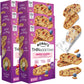 Nonni's THINaddictives Almond Thin Cookies - 6 Boxes Berry Blend Almond Cookies - Almond Cookie Thins w/Cranberries Blueberries 
