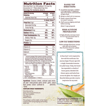 Near East Couscous Mix, Mediterranean Curry, 5.7Oz Box