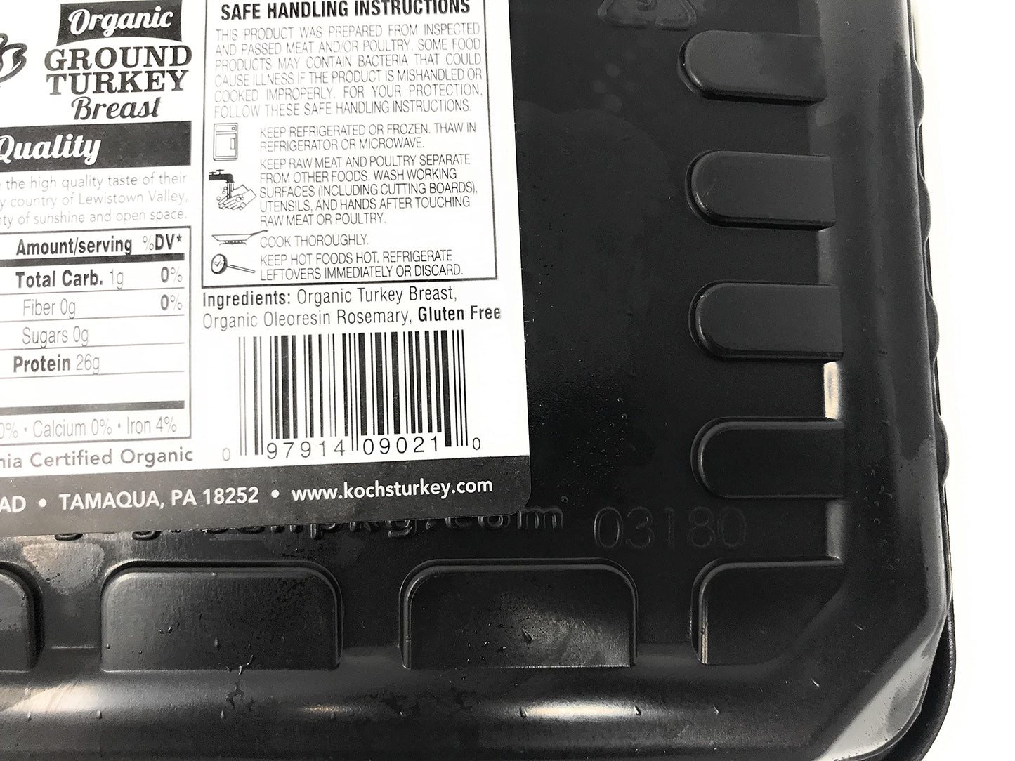 Kochs Turkey Farm Organic Ground Turkey Breast, 16 Oz