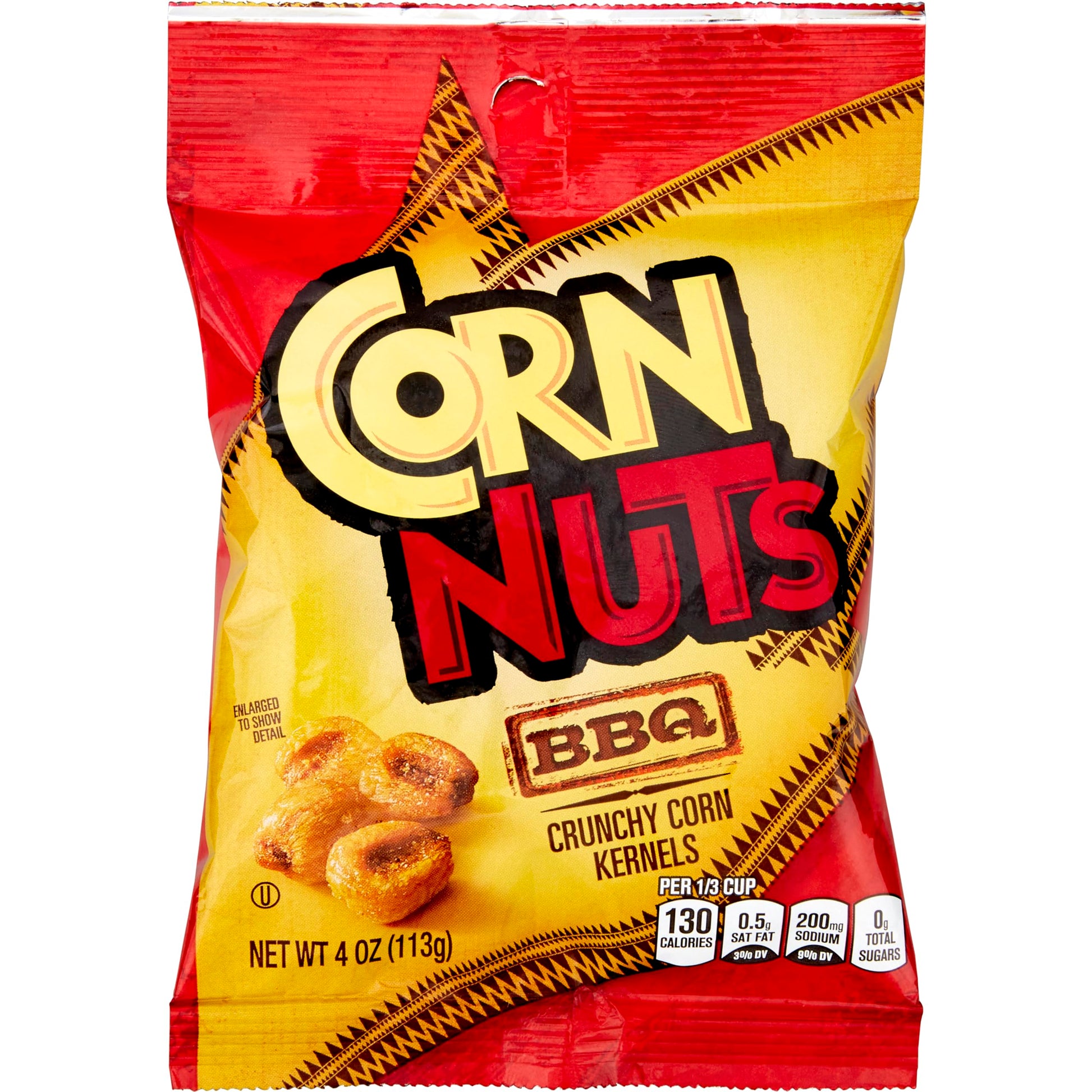 CORN NUTS BBQ Flavored Corn Kernels, Crunchy Corn Snacks, Snack Box, Variety Packs for Adults, 4oz. (Pack of 12)