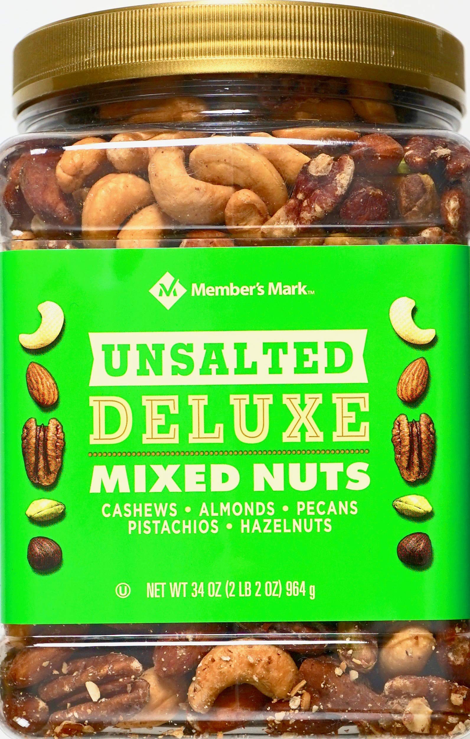 Members Mark Unsalted Deluxe Mixed Nuts (34 oz.)