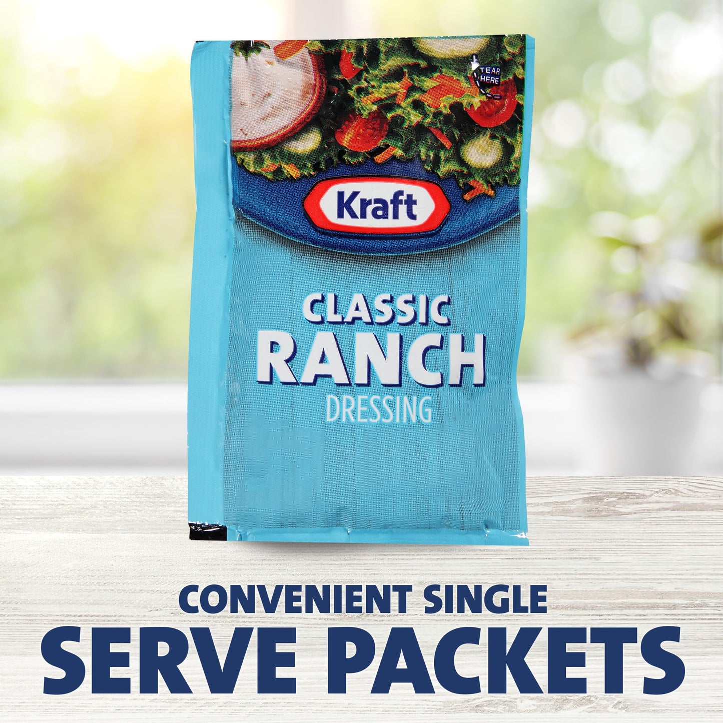 Kraft Ranch Salad Dressing Single Serve Packet (1.5 oz Single Serve Packets, Pack of 60)