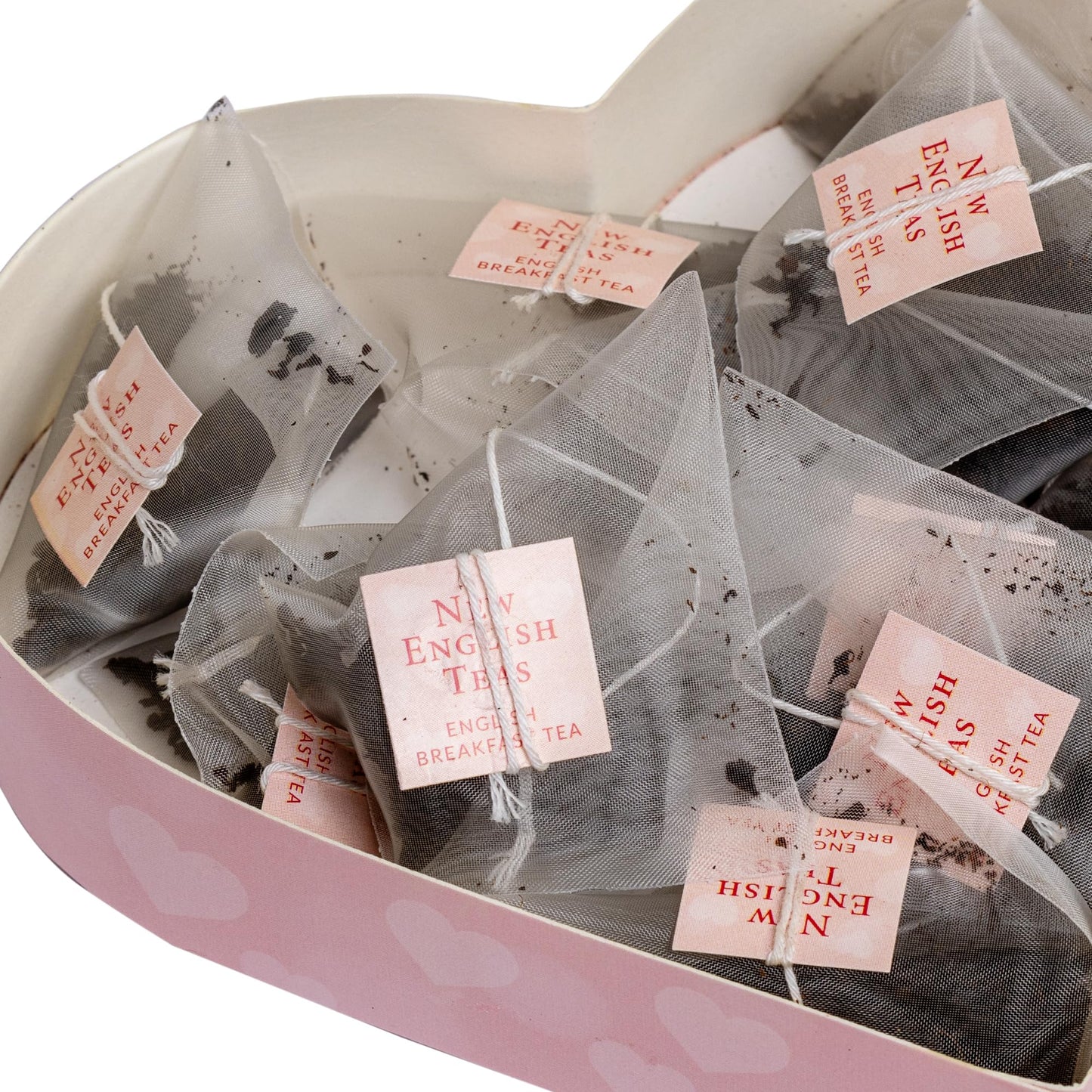 New English Teas Heart Shaped Tea Box Gift With 10 Premium English Breakfast Teabags