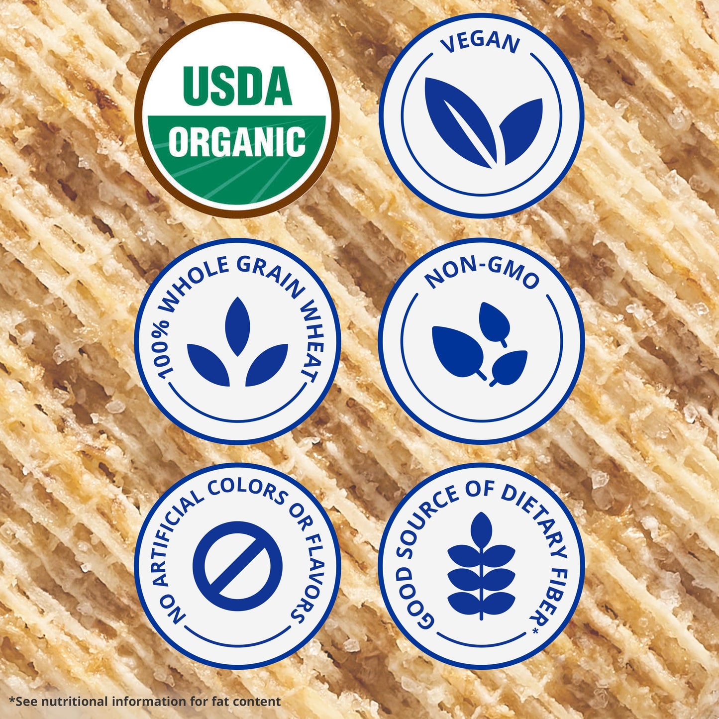 Triscuit Organic Original Whole Grain Wheat Crackers, Organic Crackers, Vegan Crackers, 7 Oz
