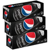 Pepsi Zero Sugar Soda Fridge Pack, 12 fl oz, 36 Cans, Black