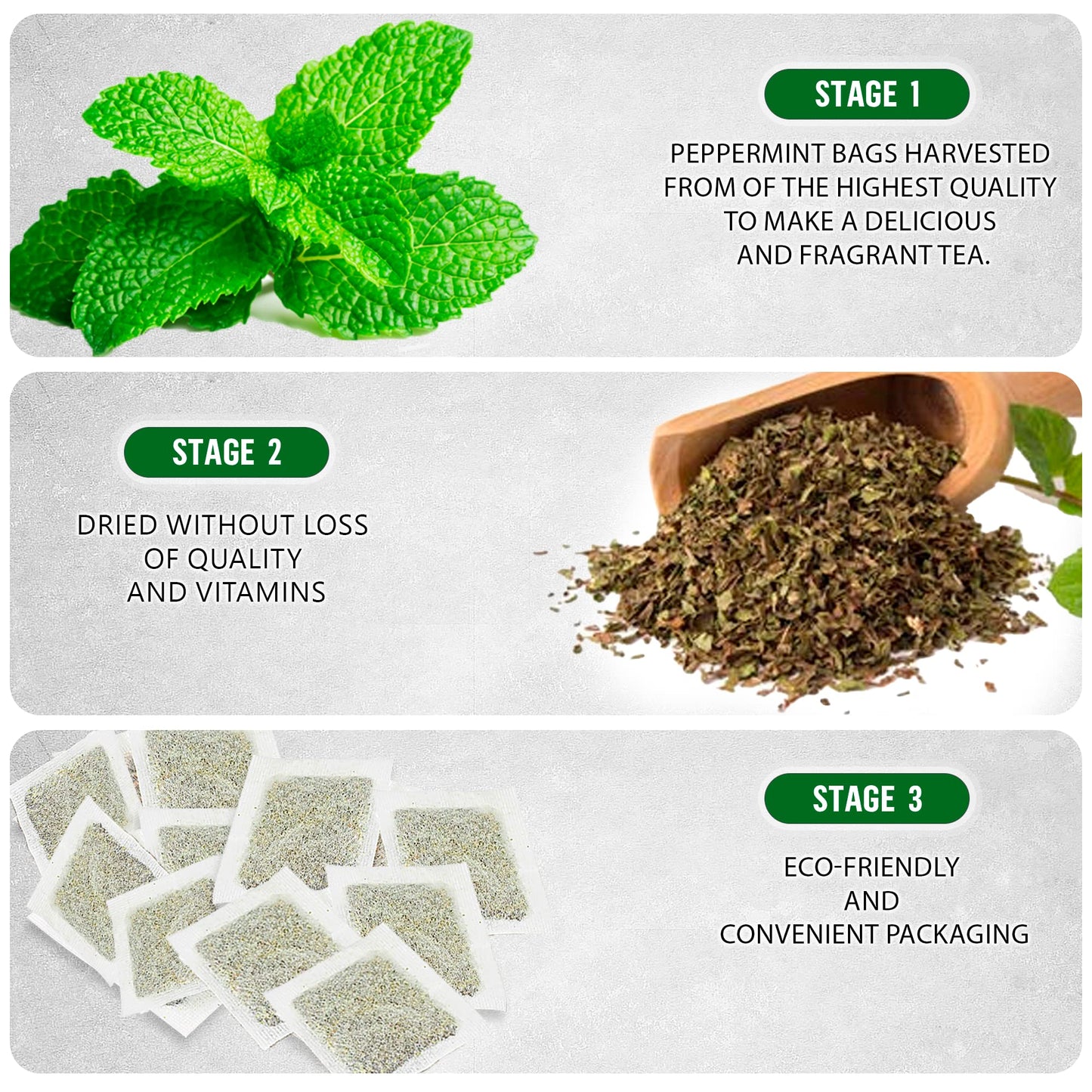 TeaDreamTea Peppermint Herbal Tea Bags - Caffeine Free - 100 Count