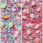 Confect Ocean-Themed Sprinkles Set - 5 Assorted Pastel Edible Sea Shell, Mermaid, Starfishes & Fish Sprinkle Mixes For Cake, Cup