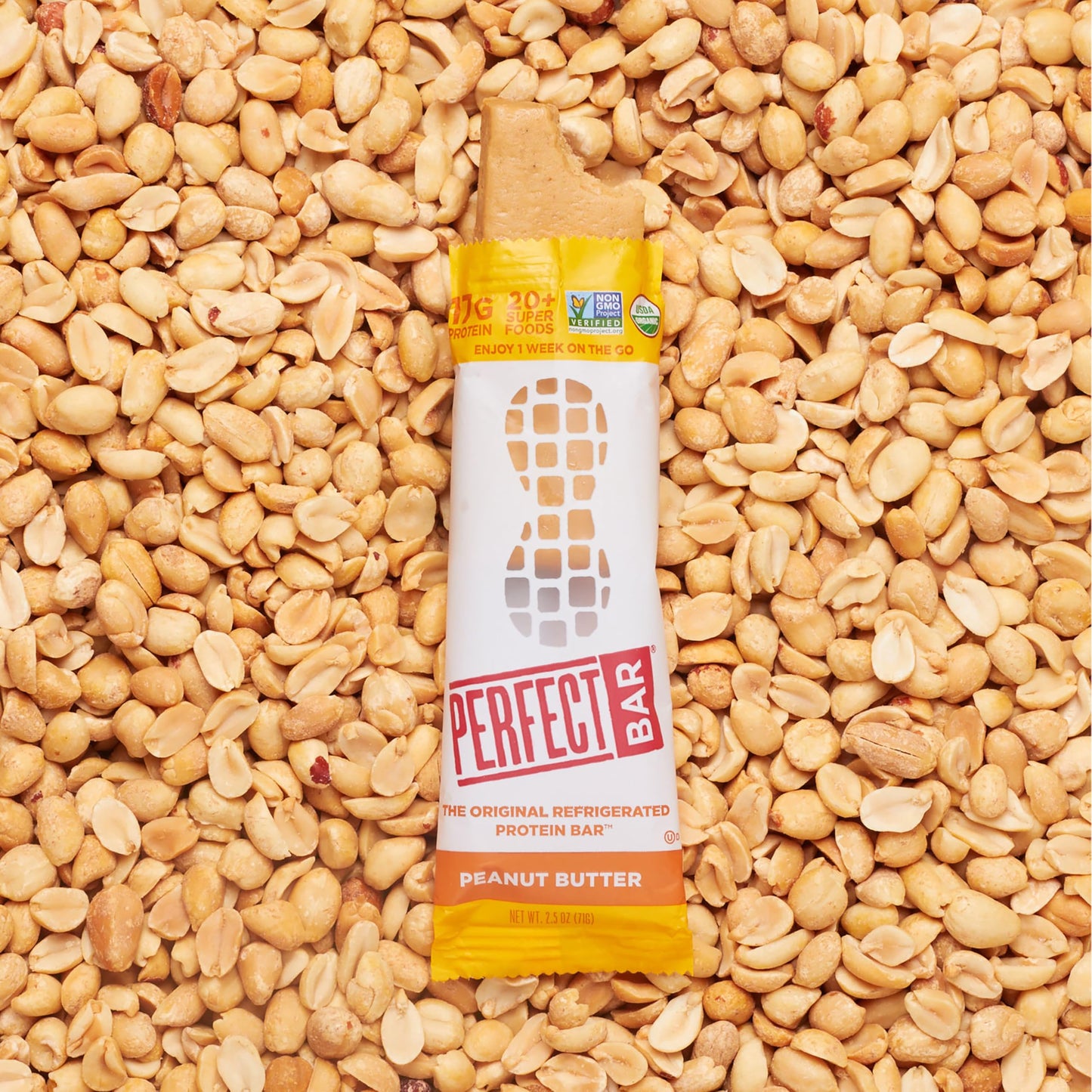 Perfect Bar, Peanut Butter Protein Bar, High Protein, Organic, Gluten Free, Soy Free, Non GMO, No Sugar Alcohols, 2.5 Ounce Bar,