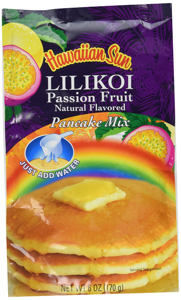 Hawaiian Sun Hawaiian Lilikoi Passion Fruit Pancake Mix, 6 Ounce, Model 398750