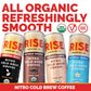 Rise Brewing Co. Nitro Cold Brew Coffee, Organic, Non-Gmo, Clean Energy & Low Acidity, 3X Original Black, Oat Milk Latte, Oat Milk Mocha & Oat Milk Vanilla, 7 Fl. Oz. Cans (12 Pack)