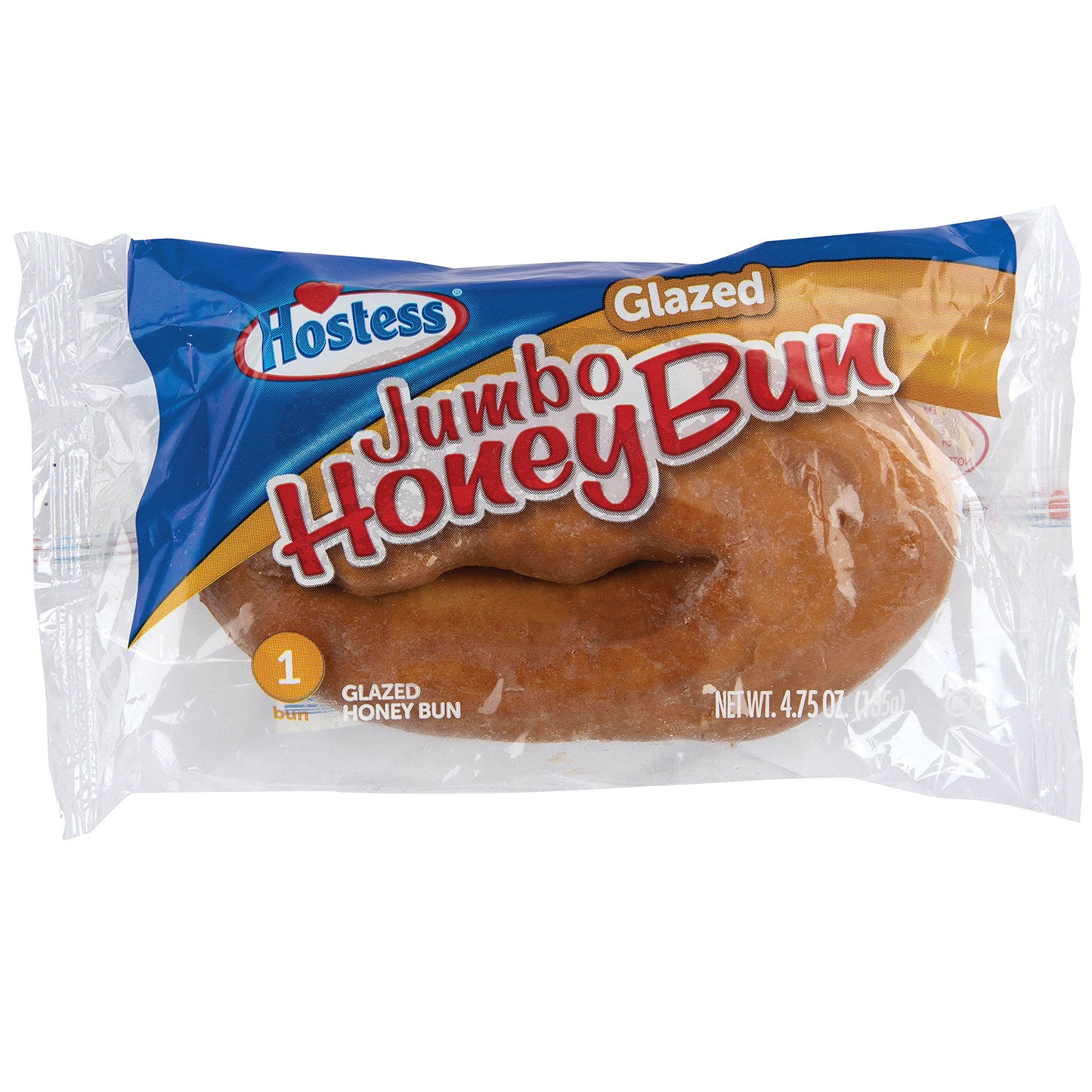 Hostess Jumbo Glazed Honey Buns, 4.75 Ounce, 6 Count (Pack of 6)