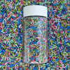 Confect Carnival Craze Rainbow Sprinkles - Custom Blend Jimmies - Multicolor Edible Toppings for Cake, Cupcake & Dessert Decorat
