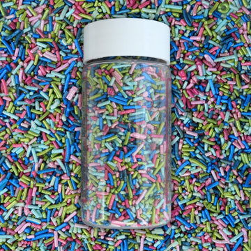 Confect Carnival Craze Rainbow Sprinkles - Custom Blend Jimmies - Multicolor Edible Toppings for Cake, Cupcake & Dessert Decorat