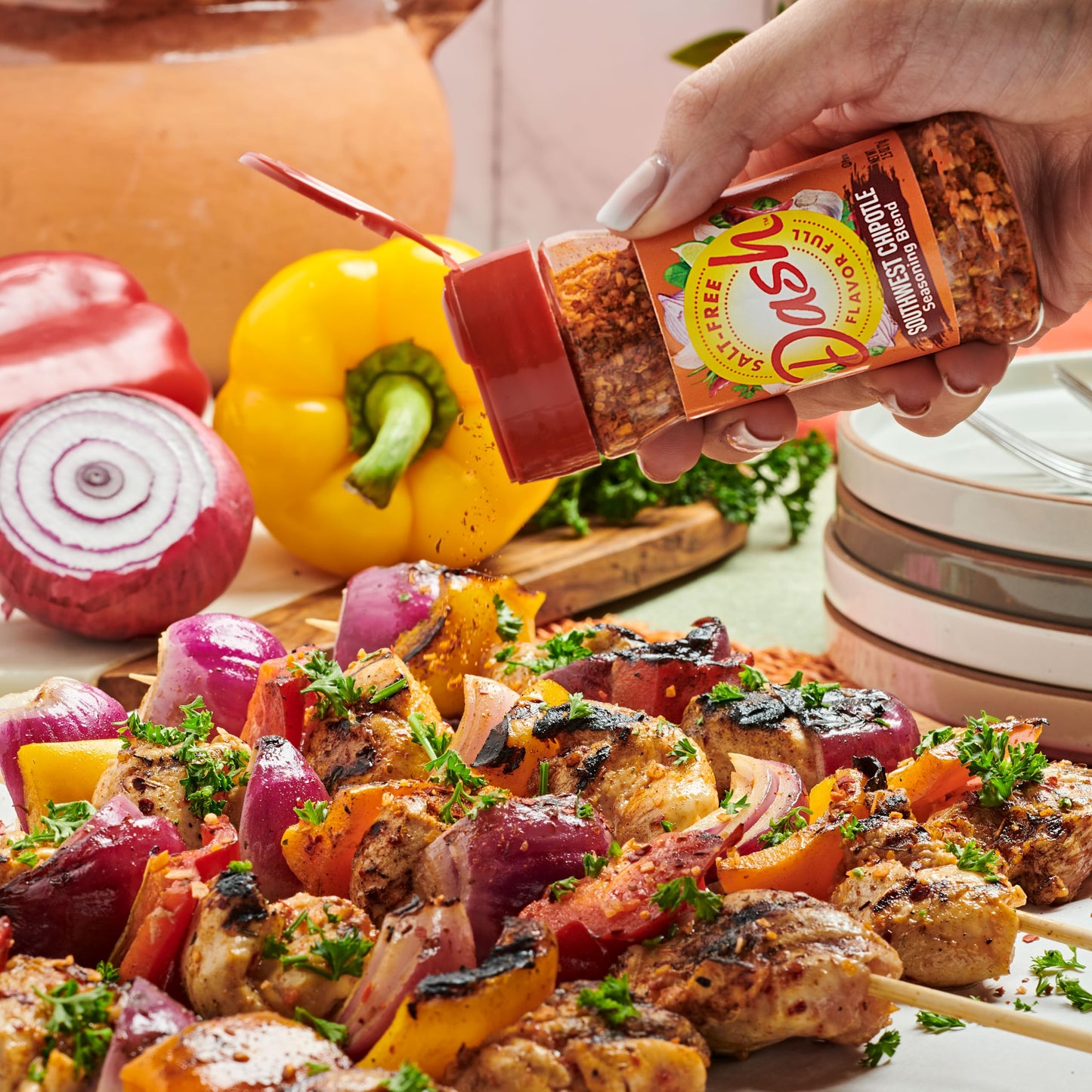 Dash Salt-Free Seasoning Blend, Southwest Chipotle, 2.5 Ounce (Pack of 8), Model 80200222