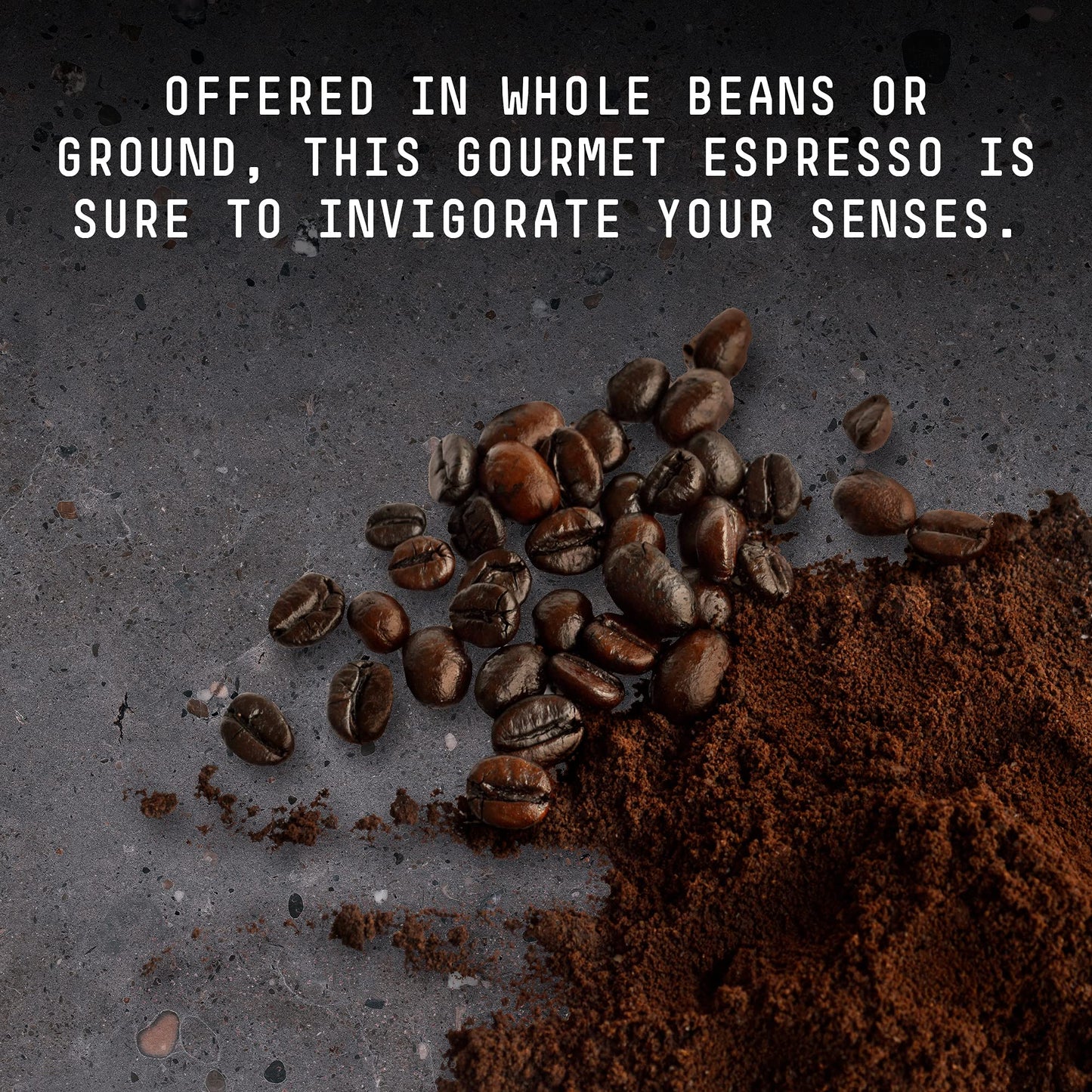 Stone Street Espresso Beans, High Caffeine Dark Roast, Whole Bean, 32 Ounce