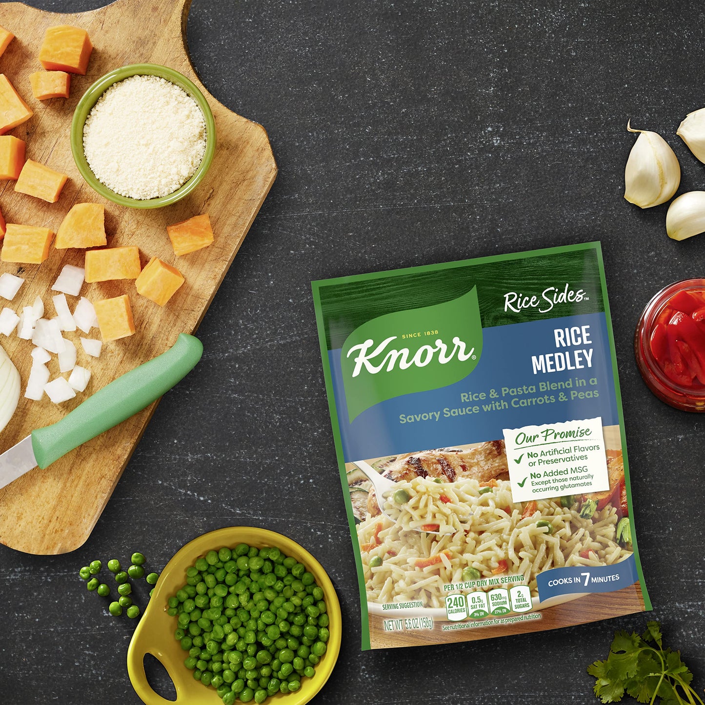 Knorr Rice Side Dish Medley, 5.6 oz (Pack of 8) - Flavorful Rice Medley for Quick Meals, Perfect for Easy Cooking