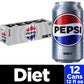 Diet Pepsi Cola Soda Pop, 12 Fl Oz Cans, 12 Pack