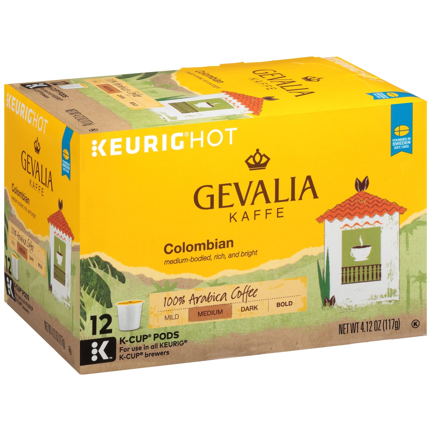 Gevalia Colombian Roast Keurig K Cup Coffee Pods (12 Count)