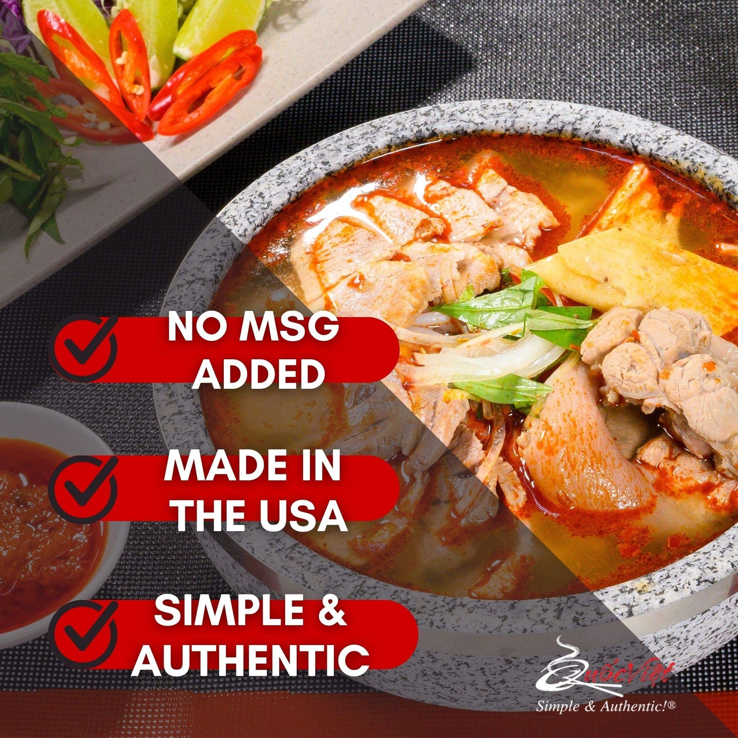 Quoc Viet Foods Cot Bun Bo Hue Style Beef Flavored Soup Base, 10 Oz.