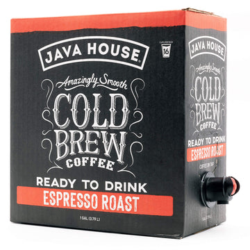 Java House Dark Roast Liquid Cold Brew Coffee On Tap, Espresso, 128 Fl Oz