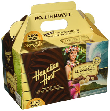 Hawaiian Host Alohamacs Milk Chocolate The Original Chocolate Covered Macadamia Nut, 42 Ounce