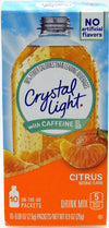Crystal Light On The Go Citrus Drink Mix with Caffeine, 10 Packets, 0.9 Ounce (Pack of 15)