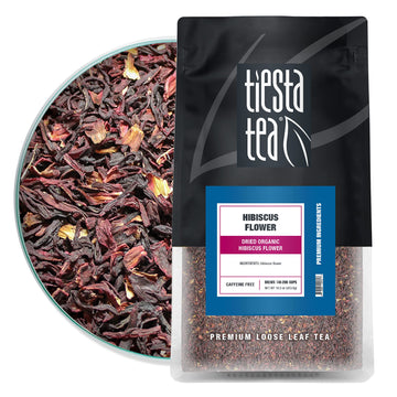 Tiesta Tea - Dried Hibiscus | Cut & Sifted Hibiscus Flower | Premium Loose Leaf Tea Blend | Non-Caffeinated Tea | Make Hot Or Ic