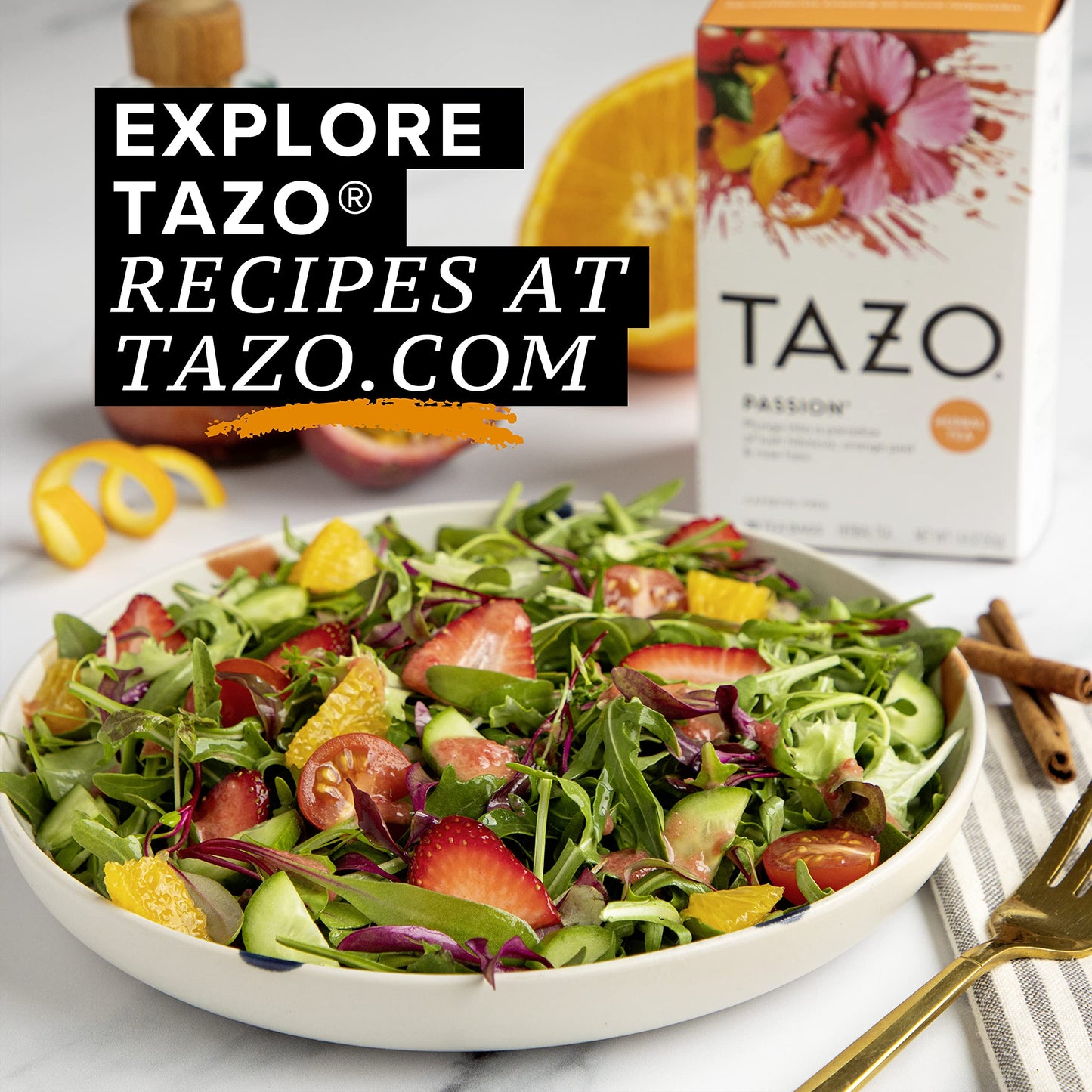 Tazo Tea Bags, Iced Or Hot, Passion Herbal Tea, 20 Tea Bags (Pack Of 6)