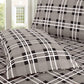 Elegant Comfort Luxury Soft Bed Sheets Plaid Pattern 1500 Thread Count Percale Egyptian Quality Softness Wrinkle And Fade Resist