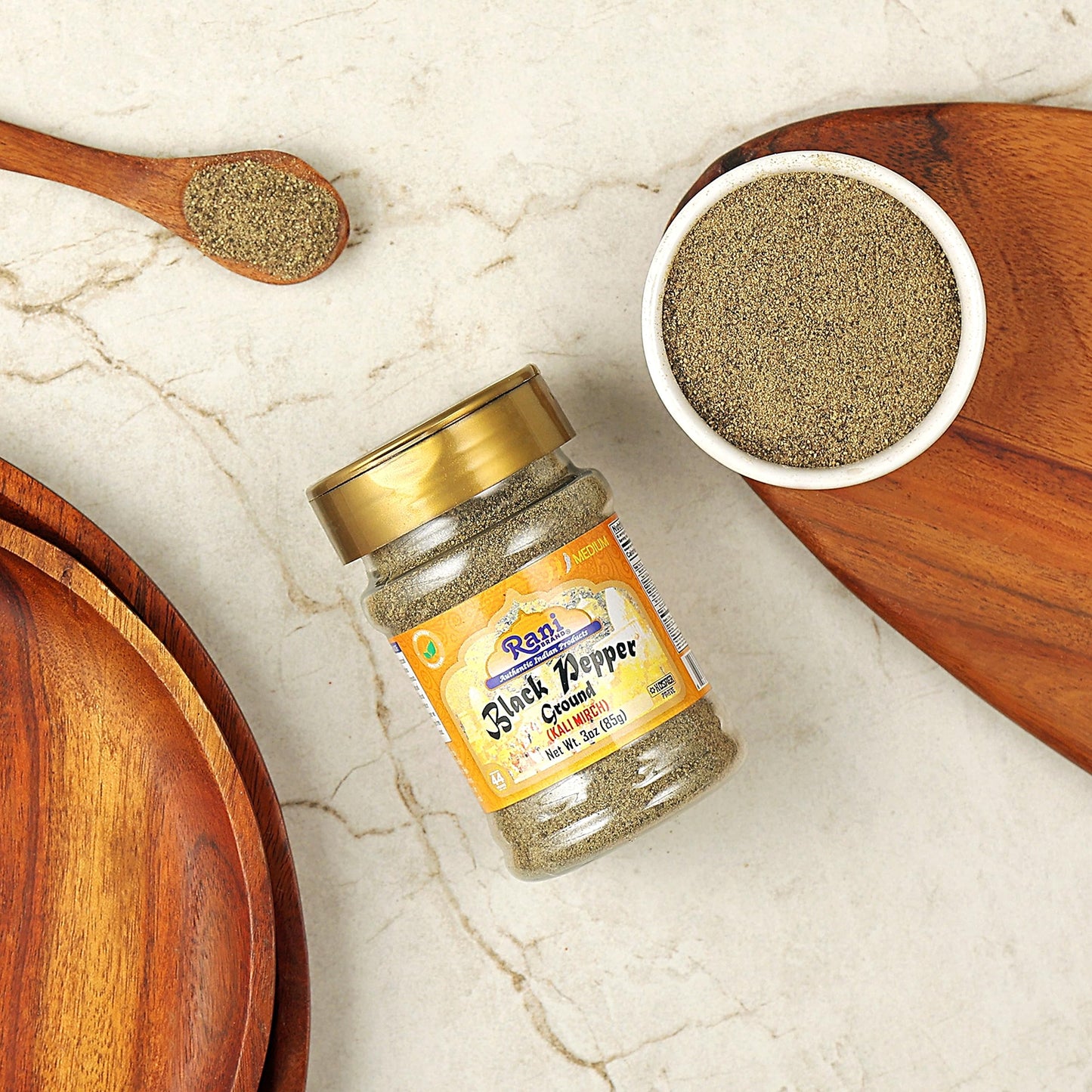 Rani Black Pepper Fine Powder, Premium Indian, 3oz (85g), All Natural, Vegan, Gluten Friendly, NON-GMO, Kosher