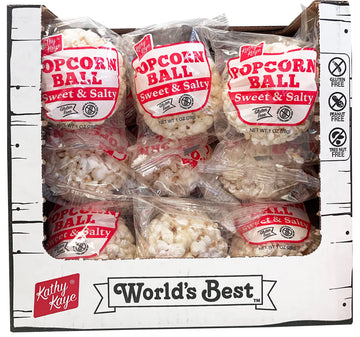 Kathy Kaye Popcorn Ball Everyday, Sweet N  Salty, 1.00 Ounce (Pack of 24)