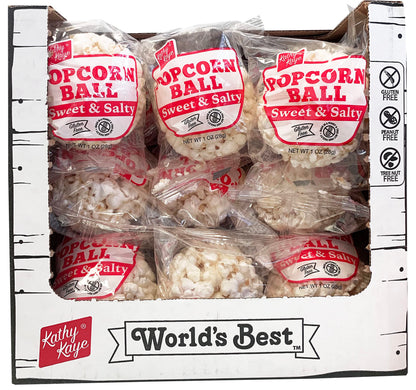 Kathy Kaye Popcorn Ball Everyday, Sweet N  Salty, 1.00 Ounce (Pack of 24)