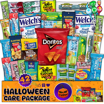 Mix Snacks Variety Pack for Adults - 42 Count Chips, Cookies & Candy Bulk Snack Box Food Gifts - Assorted Healthy Variety Care P