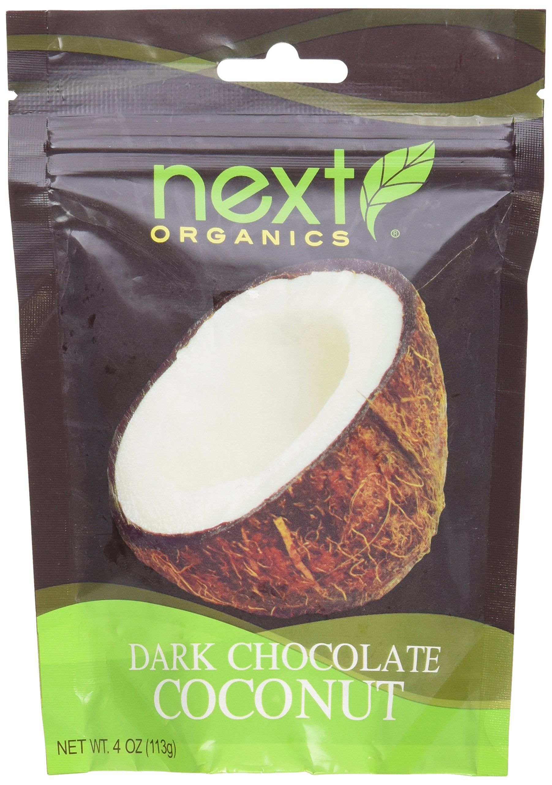 Next Organics Chocolate Covered Fruit Coconut Dark O, 4 Oz