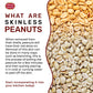 Spicy World Skinless Peanuts, Blanched Raw Peanuts (Uncooked, Unsalted) 4 Pound (64Oz) ~ All Natural Usa Grown