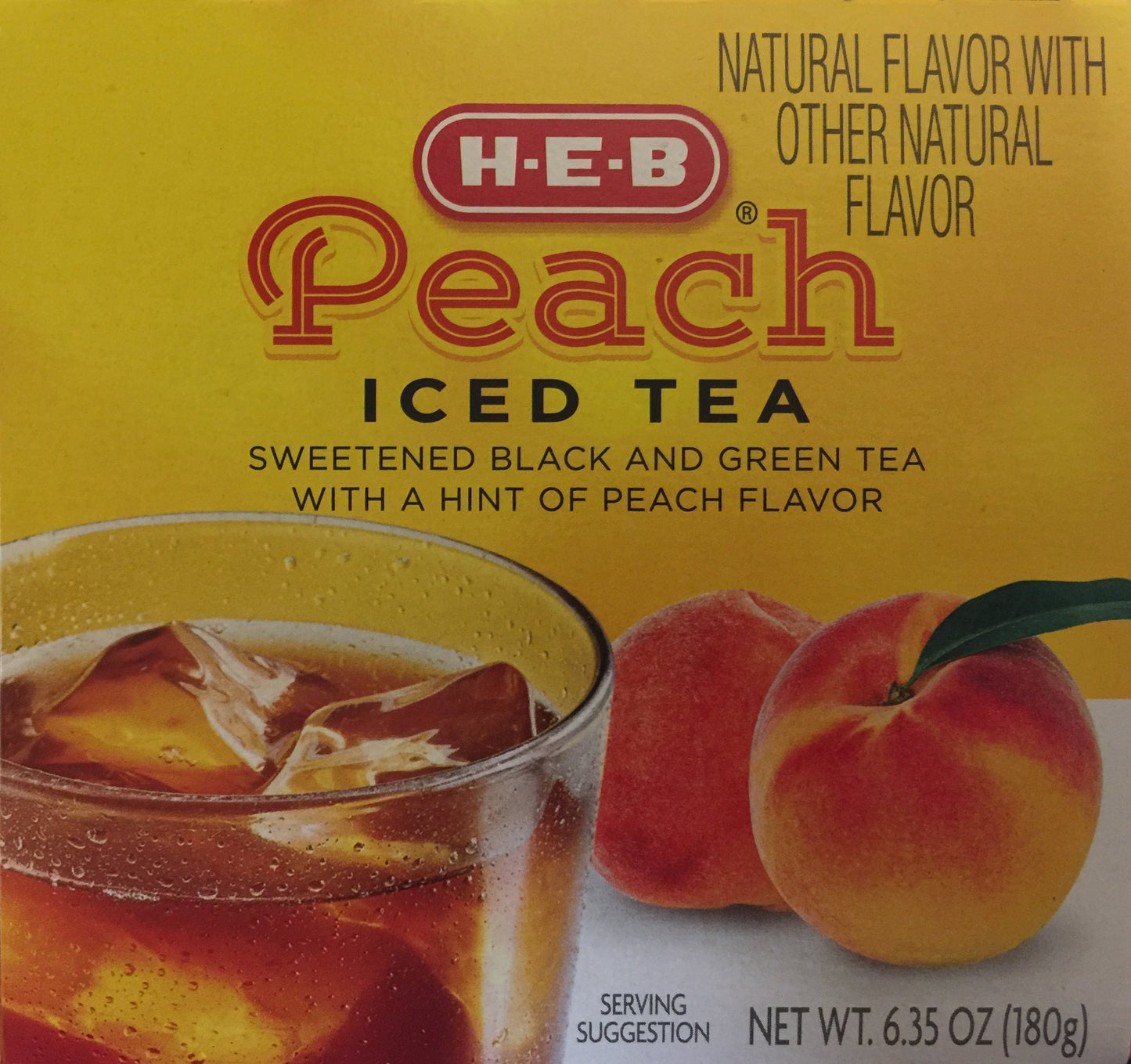 H-E-B Peach Iced Tea K-Cup Pods, 12 Count, Compatible with Keurig malt-inspired