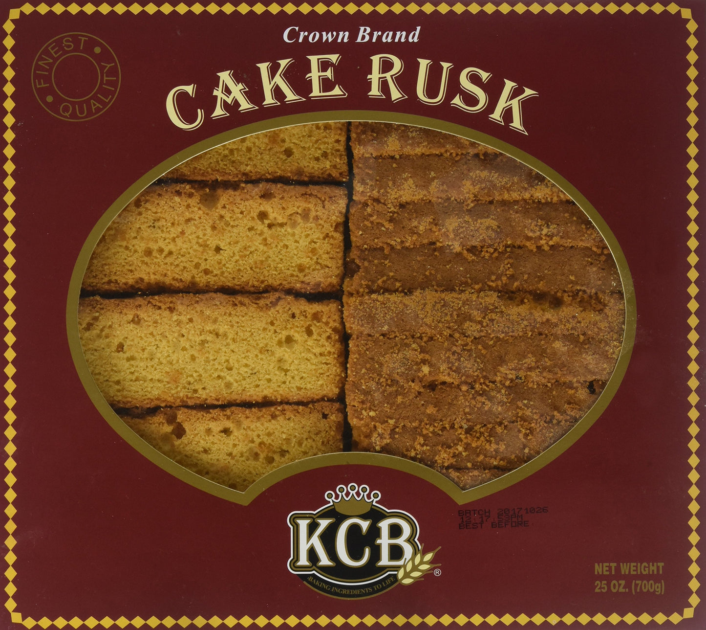 Kcb - Crown Cake Rusk, 25 Ounce