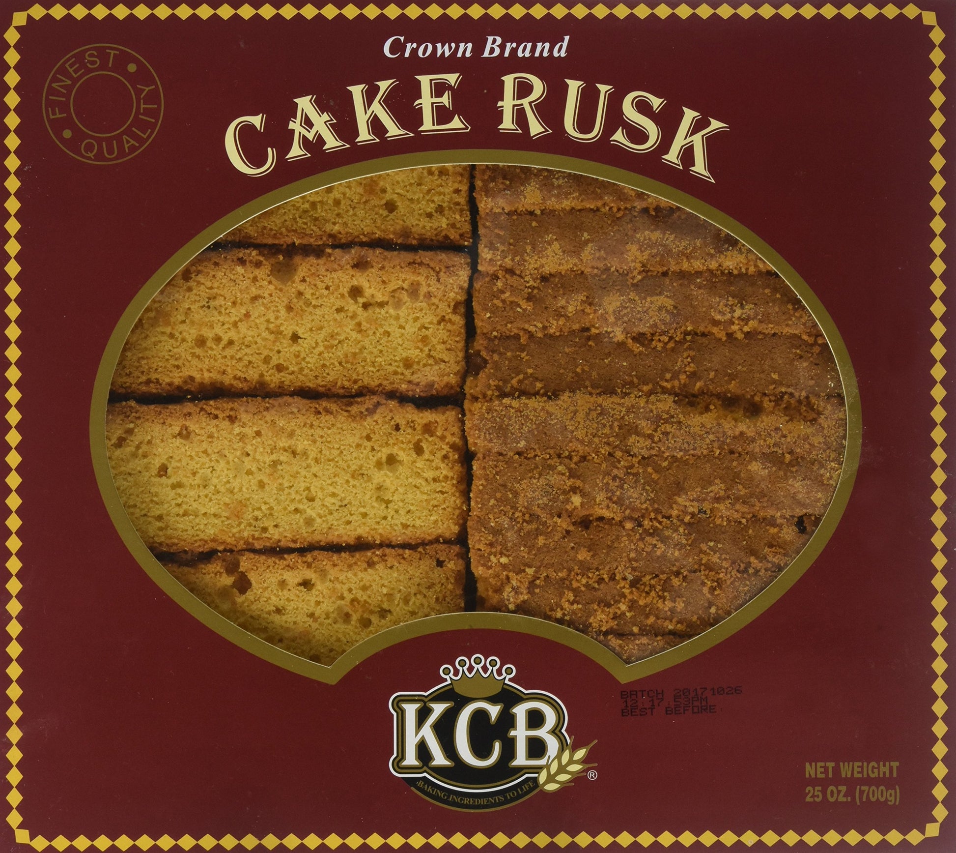 Kcb - Crown Cake Rusk, 25 Ounce