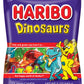 Haribo Gummi Candy, Dinosaurs Gummy Candy, 5 Ounce Share Size Bags (Pack Of 12) Delicious Soft & Chewy Sweet Snacks, Assorted Fruity Flavors