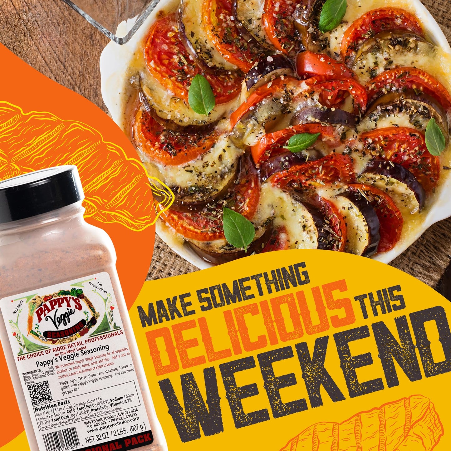 Pappy'S Veggie Seasoning - Flavorful Spice Blend For Roasted Vegetables, Stir-Fries, Grilled Veggies, Salads, And Soups | Perfec