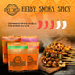 Spice Cartel Asian Street Food Herb & Spice Blends Collection, 4 Resealable Pouches, 4.94 oz Total Weight