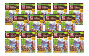 Mom'S Best Crispy Cocoa Rice Cereal, Gluten Free, Kosher, No High Fructose Corn Syrup, Made With Real Cocoa, 17.5 Oz Box (Pack O