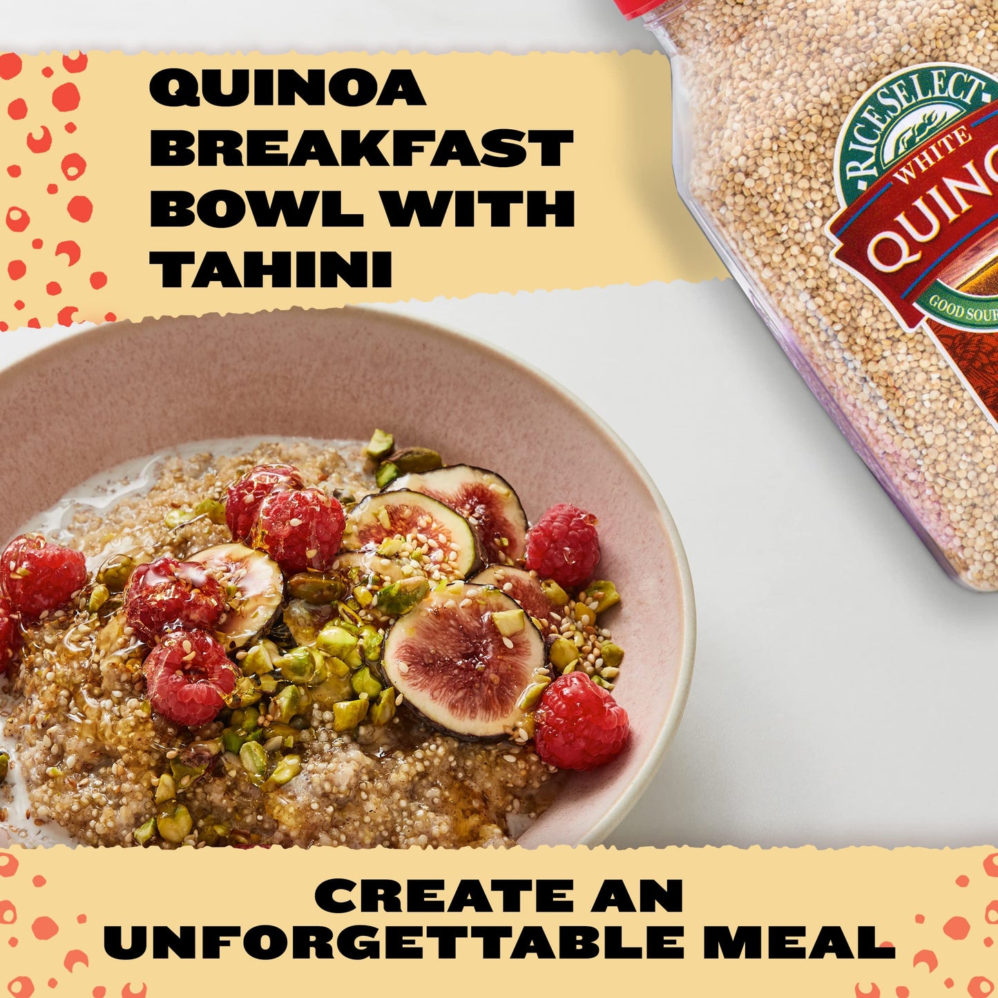 Riceselect White Quinoa, Premium Gluten-Free Seed, Star-K Kosher, And Non-Gmo Quinoa, 22-Ounce Jar