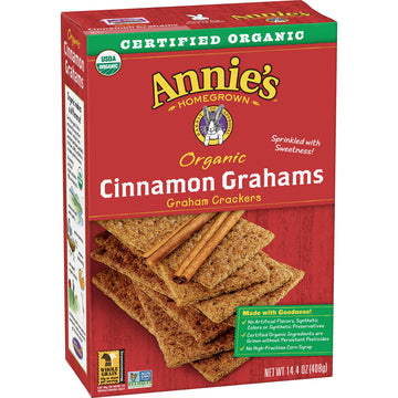 Annie'S Organic Honey Graham Crackers, 14.4 Oz (Pack Of 4)4